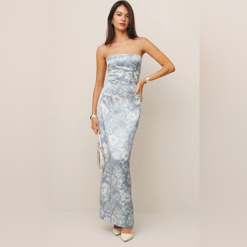 Reformation Frankie Silk Dress NEW